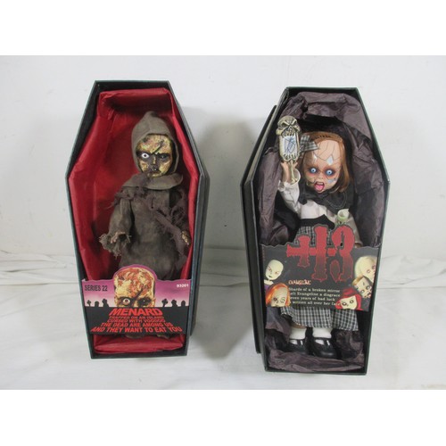 149 - 4 Mezco Living Dead Dolls comprising 93122 Series 17 The Hook, 93201 13th Anniversary Menard, 93065 ... 