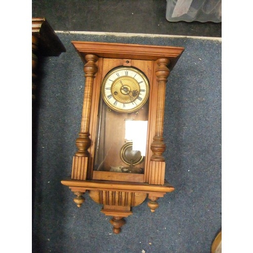 165 - A regulator style wall clock in good cosmetic order