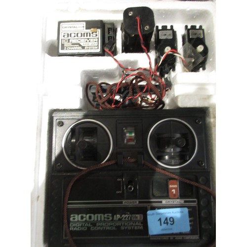 Acorn AP 227 MK2 remote control in original box with Servos looks unused.