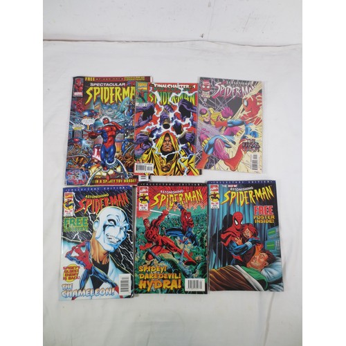73 - Comics. The Incredible Hulk, Spider-Man, and The Titans.
A blue and white ring binder of The Mighty ... 