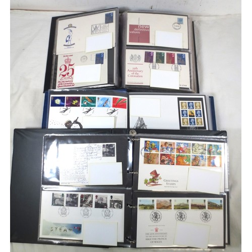 66 - A collection of GB first day covers contained in seven albums. Mainly 1970s - early 2000s.  A few Is... 