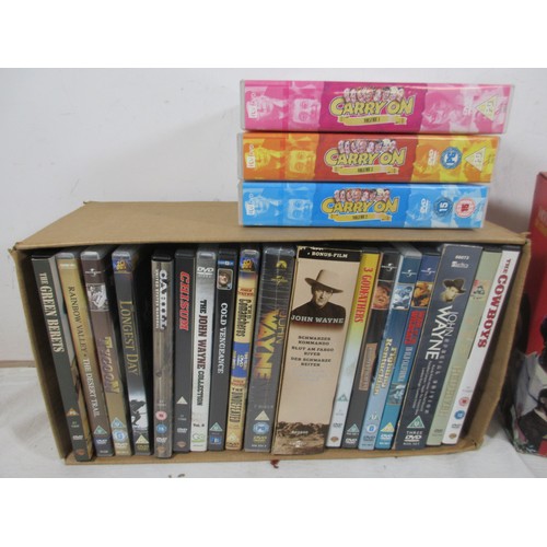 70 - VHS box sets - The Prisoner, The Norman Wisdom Ultimate Collection, and Laurel and Hardy 3 Video box... 