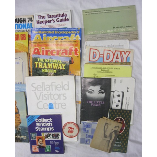 A small quantity of assorted ephemera including RNAS Yeovilton 1967 ...