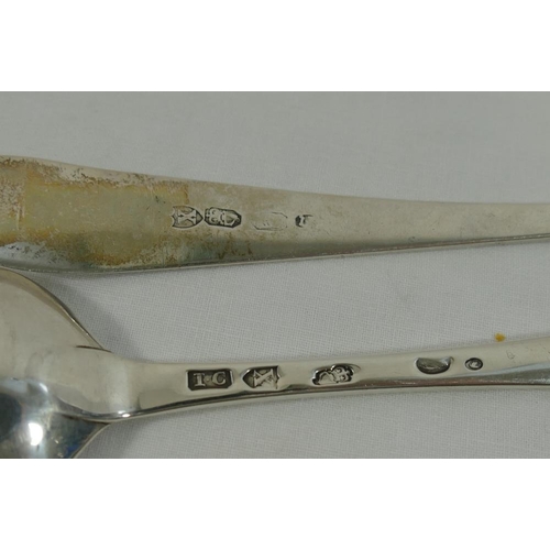 234 - A George III Irish silver old English pattern table spoon, Dublin 1770 by John Craig, and another Ir... 