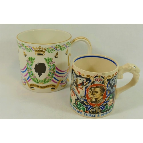 35 - A Dame Laura Knight mug commemorating the coronation of King George VI and Queen Elizabeth, and a We... 