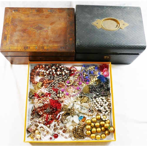 158 - Assorted Victorian and later costume jewellery including micromosaic items, silver, enamelled and pa... 