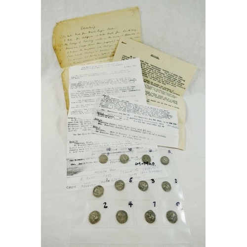 205 - A collection of Roman silver Denarius coins purportedly found in the parish of Stowting, East Kent d... 