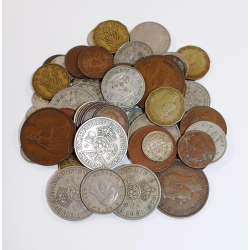 208 - A collection of pre-decimal British, British Empire and Commonwealth coins, including a William and ... 