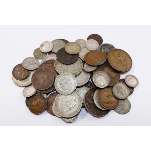 208 - A collection of pre-decimal British, British Empire and Commonwealth coins, including a William and ... 