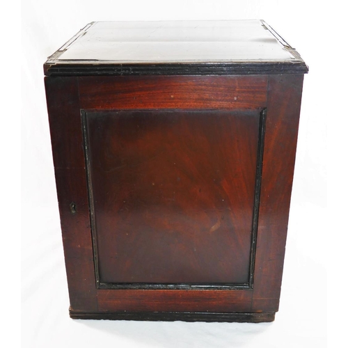 239 - A 19th century mahogany table top specimen cabinet housing eight drawers, 39.5cm x 36cm x 32cm