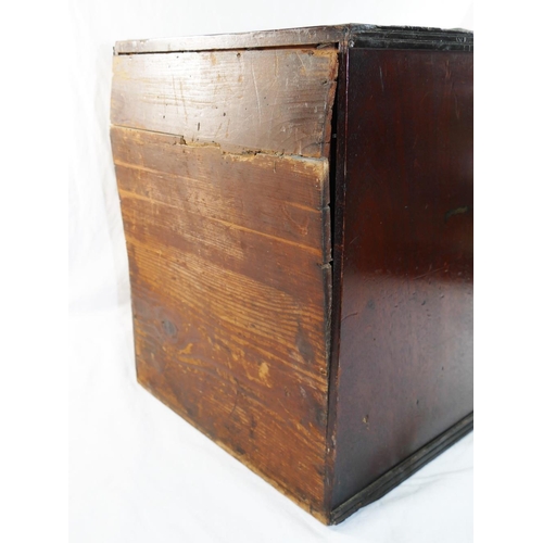 239 - A 19th century mahogany table top specimen cabinet housing eight drawers, 39.5cm x 36cm x 32cm