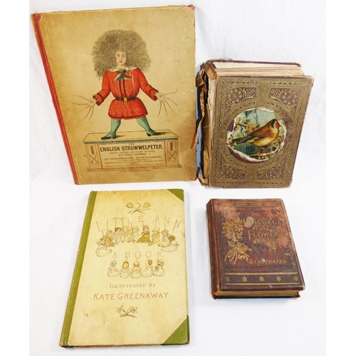 258 - Three 19th century hardback volumes for children; 'The English Struwwelpeter, Pretty Stories and Fun... 