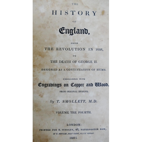 261 - 25 19th Century matching fully leather bound numbered volumes comprised of;  'The History of England... 