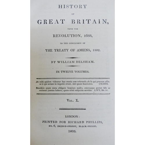 261 - 25 19th Century matching fully leather bound numbered volumes comprised of;  'The History of England... 