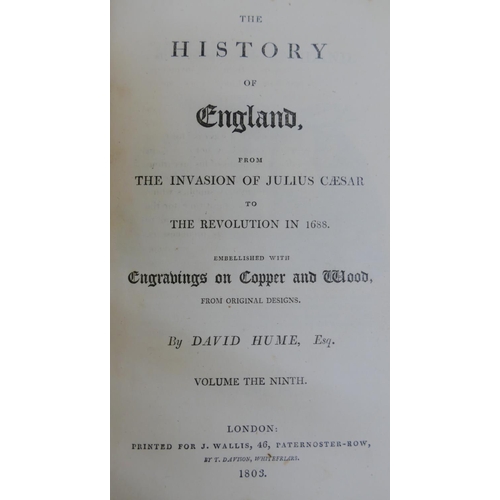 261 - 25 19th Century matching fully leather bound numbered volumes comprised of;  'The History of England... 