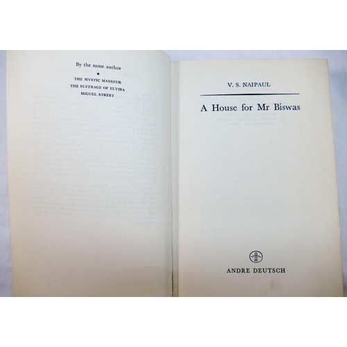 274 - 'A House for Mr Biswas', by V.S. Naipaul,1961 published by Andre Deutsch Ltd, London, first edition,... 