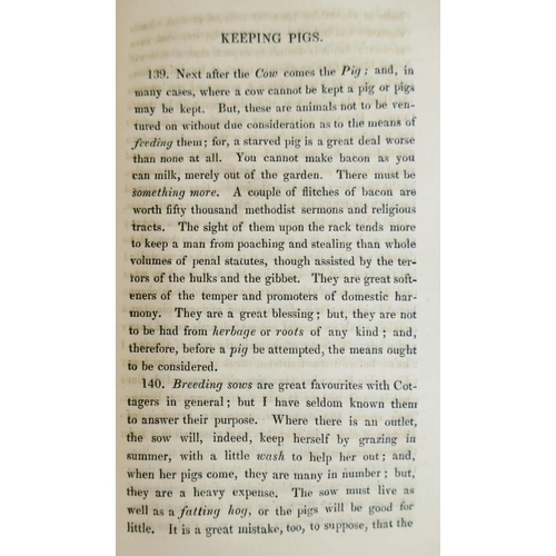 276 - William Cobbett, 'A Year's Residence in the United States of America', third edition, published by J... 