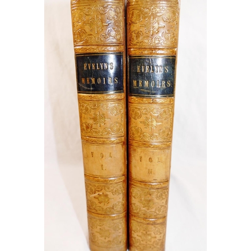 277 - William Bray (Ed): 'Memoirs illustrative of the Life and Writings of John Evelyn...' in two volumes,... 