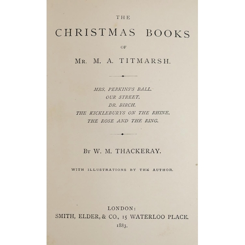 278 - William Makepeace Thackeray,  'The Works of..' in 12 volumes (volume 8 lacking). published by Smith,... 