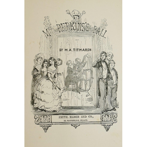 278 - William Makepeace Thackeray,  'The Works of..' in 12 volumes (volume 8 lacking). published by Smith,... 