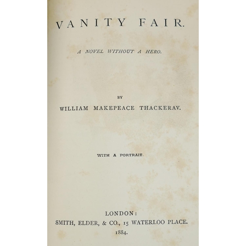 278 - William Makepeace Thackeray,  'The Works of..' in 12 volumes (volume 8 lacking). published by Smith,... 