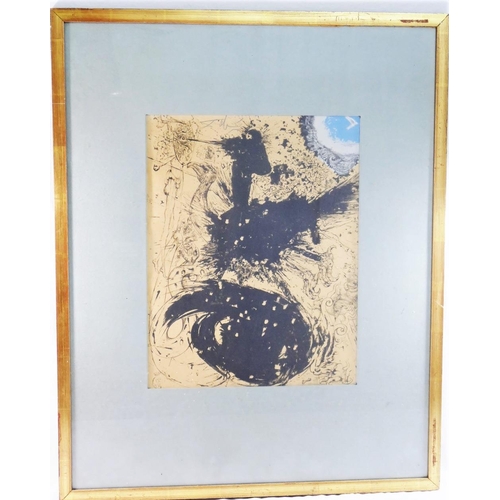 306 - Salvador Dali (Spanish 1904-1989)+ Abstract with eagle and serpent Colour lithograph Signed in penci... 