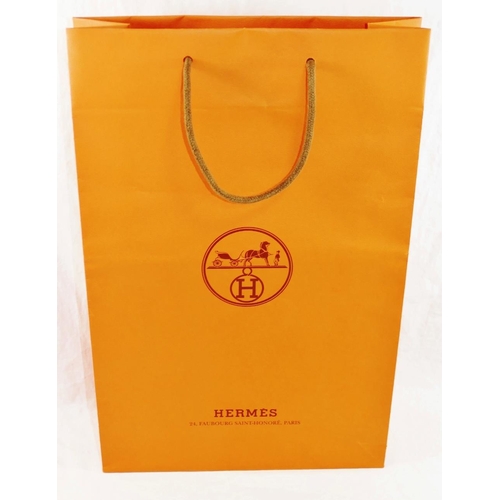 42 - A Hermes blue ground 'Grand Manège' silk scarf, by Henri d'Origny, 89cm x 89cm, with bag