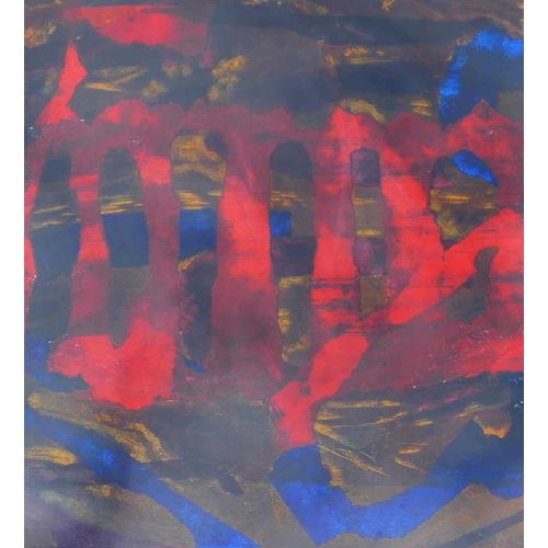 329 - Norma Cook (20th/21st century British)+ 'Sad Reflection' Monoprint Signed lower right 35.5cm x 32cm ... 