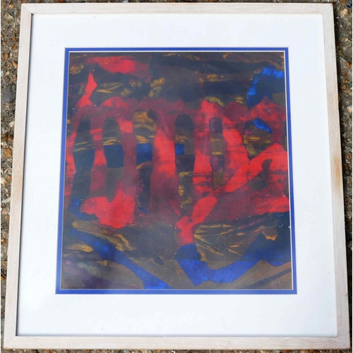 329 - Norma Cook (20th/21st century British)+ 'Sad Reflection' Monoprint Signed lower right 35.5cm x 32cm ... 