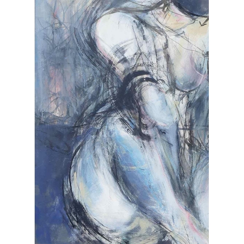 332 - Agnieszka Dabrowska (20th/21st Century Polish)+ 'Nude Back' Ink and watercolour Unsigned 75.5cm x 55... 