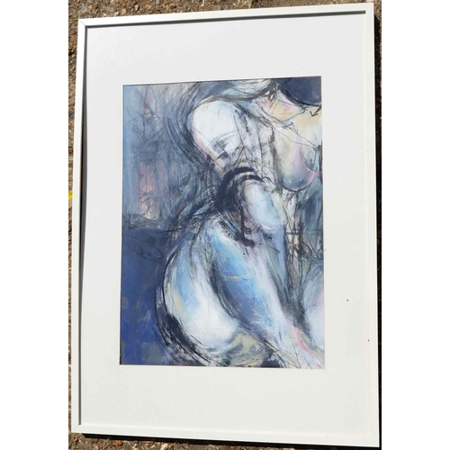 332 - Agnieszka Dabrowska (20th/21st Century Polish)+ 'Nude Back' Ink and watercolour Unsigned 75.5cm x 55... 