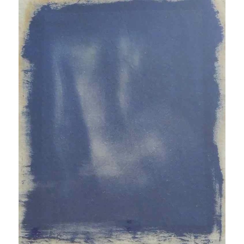 338 - Steve Rutter (20th/21st Century British)+ 'Nude 3' Cyanotype on calico cloth Signed and titled en ve... 