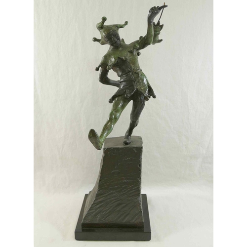 42 - James Butler RA (b.1931), 'The Stratford Jester', patinated bronze, signed to base, dated '95 and nu... 