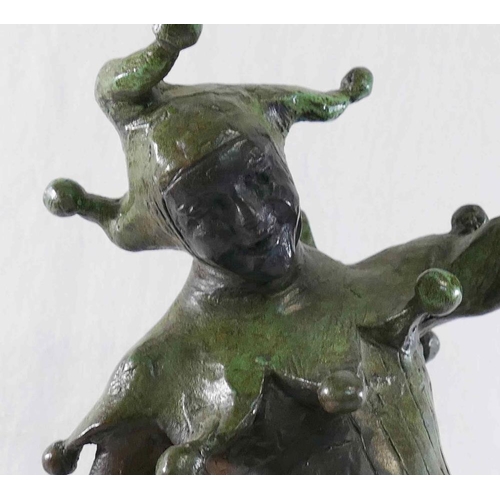 42 - James Butler RA (b.1931), 'The Stratford Jester', patinated bronze, signed to base, dated '95 and nu... 