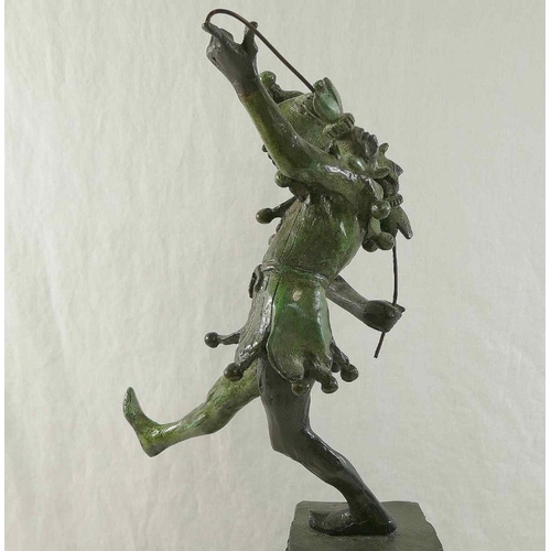 42 - James Butler RA (b.1931), 'The Stratford Jester', patinated bronze, signed to base, dated '95 and nu... 