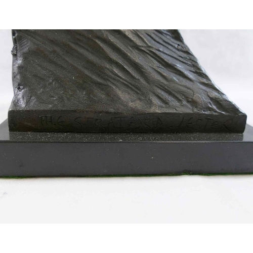 42 - James Butler RA (b.1931), 'The Stratford Jester', patinated bronze, signed to base, dated '95 and nu... 
