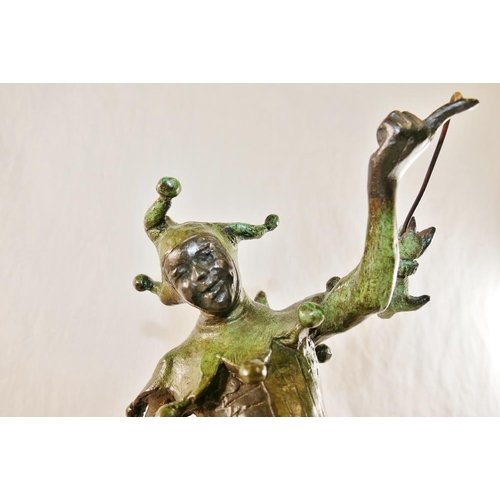 42 - James Butler RA (b.1931), 'The Stratford Jester', patinated bronze, signed to base, dated '95 and nu... 