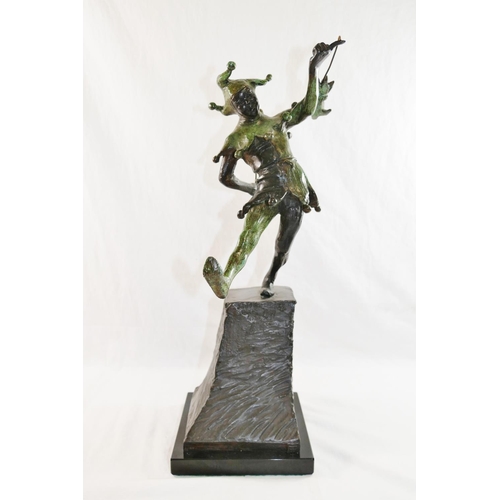 42 - James Butler RA (b.1931), 'The Stratford Jester', patinated bronze, signed to base, dated '95 and nu... 