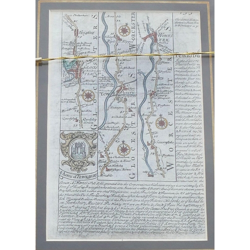 27 - Emmanuel Bowen and John Owen, five 18th century hand coloured maps from 'Britannia Depicta or Ogilby... 