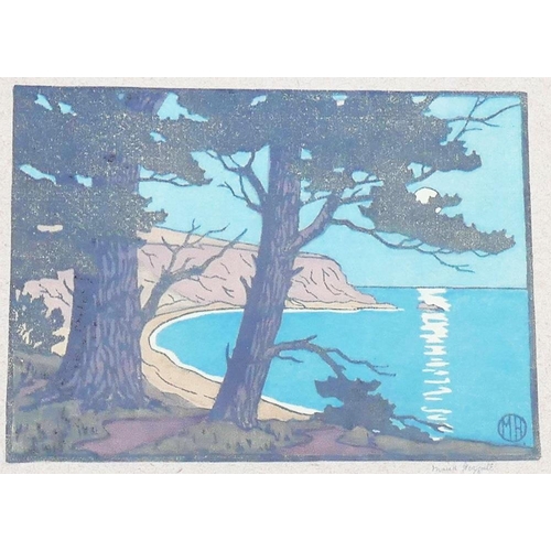 37 - John Hall Thorpe (1874-1947 British), 'The Caravan', colour woodcut print, signed and titled to the ... 