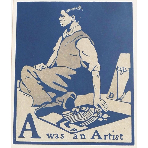 38 - Sir William Nicholson (1872 - 1949 British), 'A was an Artist', lithograph from 'An Alphabet' first ... 