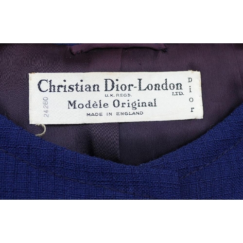 391 - A vintage Christian Dior navy blue suit