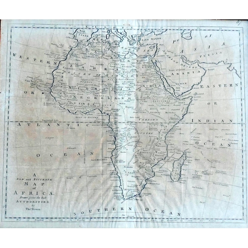 34 - Thomas Bowen, two 18th century maps entitled 'A new and accurate map of Africa drawn from the best a... 