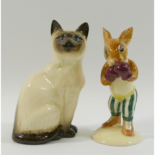 356 - A Beswick Beatrix Potter 'Little Pig Robinson' figure, and another, 'Hunca Munca Sweeping', a Beswic... 