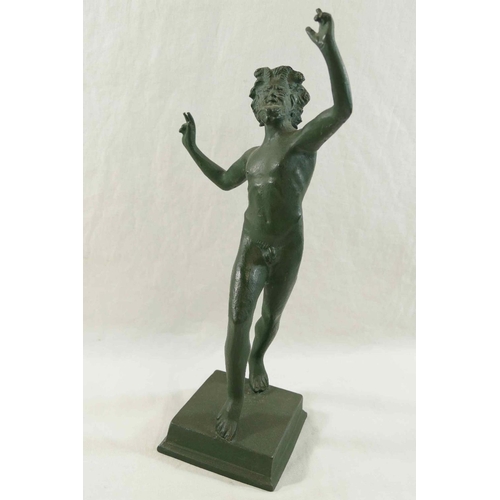 364 - 'The Dancing Faun', copy of the original in Pompeii, bronze, 32cm high