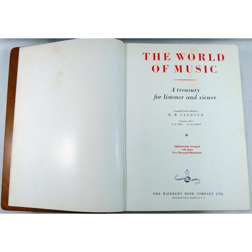 4 - 'The World of Music, a treasury for listener and viewer', by K B Sandved, published by the Waverley ... 