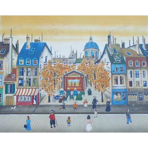 54 - Eugene Valentin Latour (b.1944), Parisian street scenes, limited edition prints, each signed and num... 