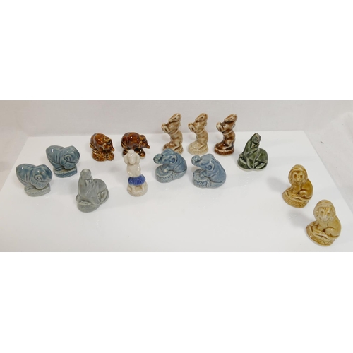 227 - A large collection of approximately 130 Wade Whimsie figures, with several sets and examples from th... 