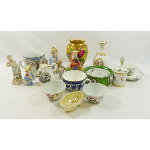 245 - Assorted 19th century and later British and Continental porcelain and bone china items comprised of ... 