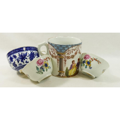 245 - Assorted 19th century and later British and Continental porcelain and bone china items comprised of ... 